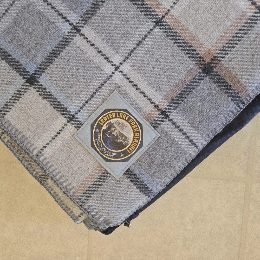 Pendleton Eco-Wise Pearl Plaid Washable 100% Wool Blanket, Twin 66